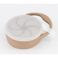 Maccie Collapsible Snack Cup+Lid -Taupe